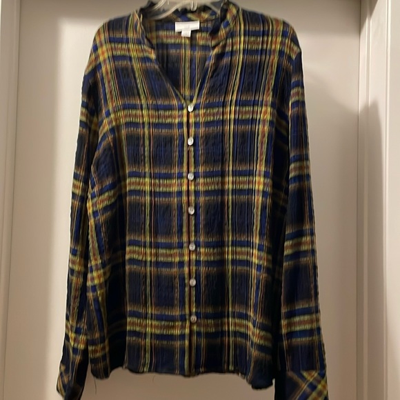JJill plaid top - Picture 1 of 3